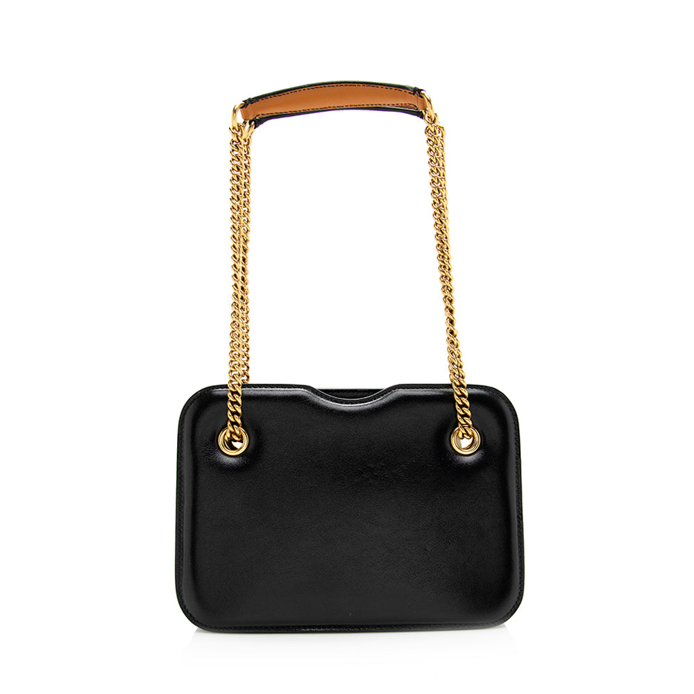 Luxury FendiVitello Glacier Leather Karligraphy Pocket Shoulder Bag (SHF-19815)