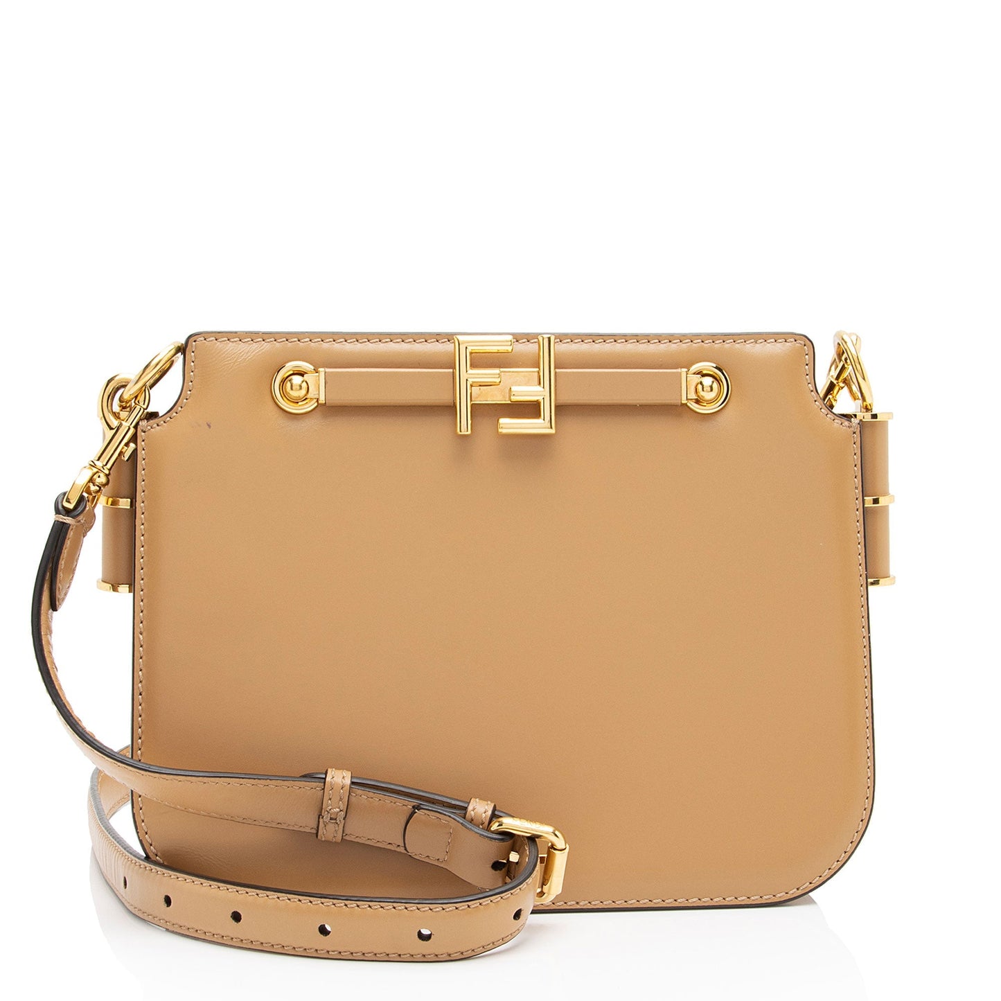 Luxury FendiVitello King Luxor Touch Shoulder Bag (SHF-UiVdWp)
