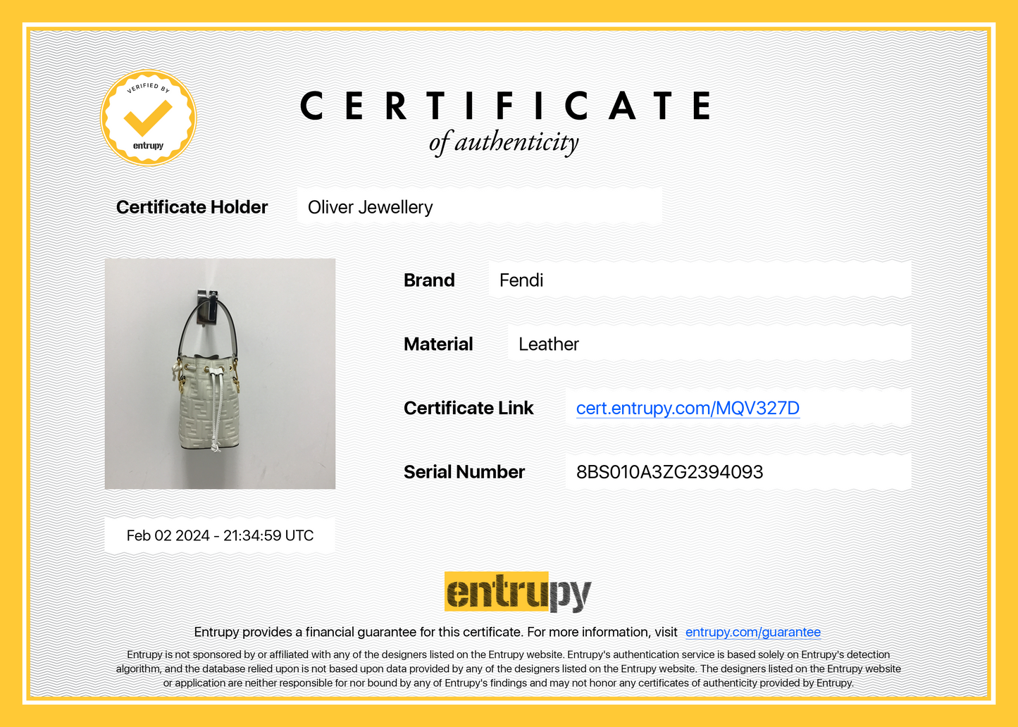 Fendi White FF Embossed Calfskin Leather Mini Mon Tresor Bucket Bag