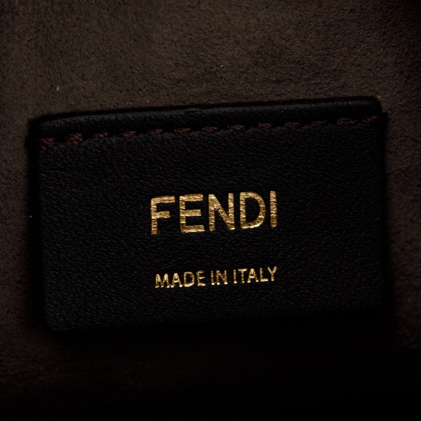 Fendi White FF Embossed Calfskin Leather Mini Mon Tresor Bucket Bag