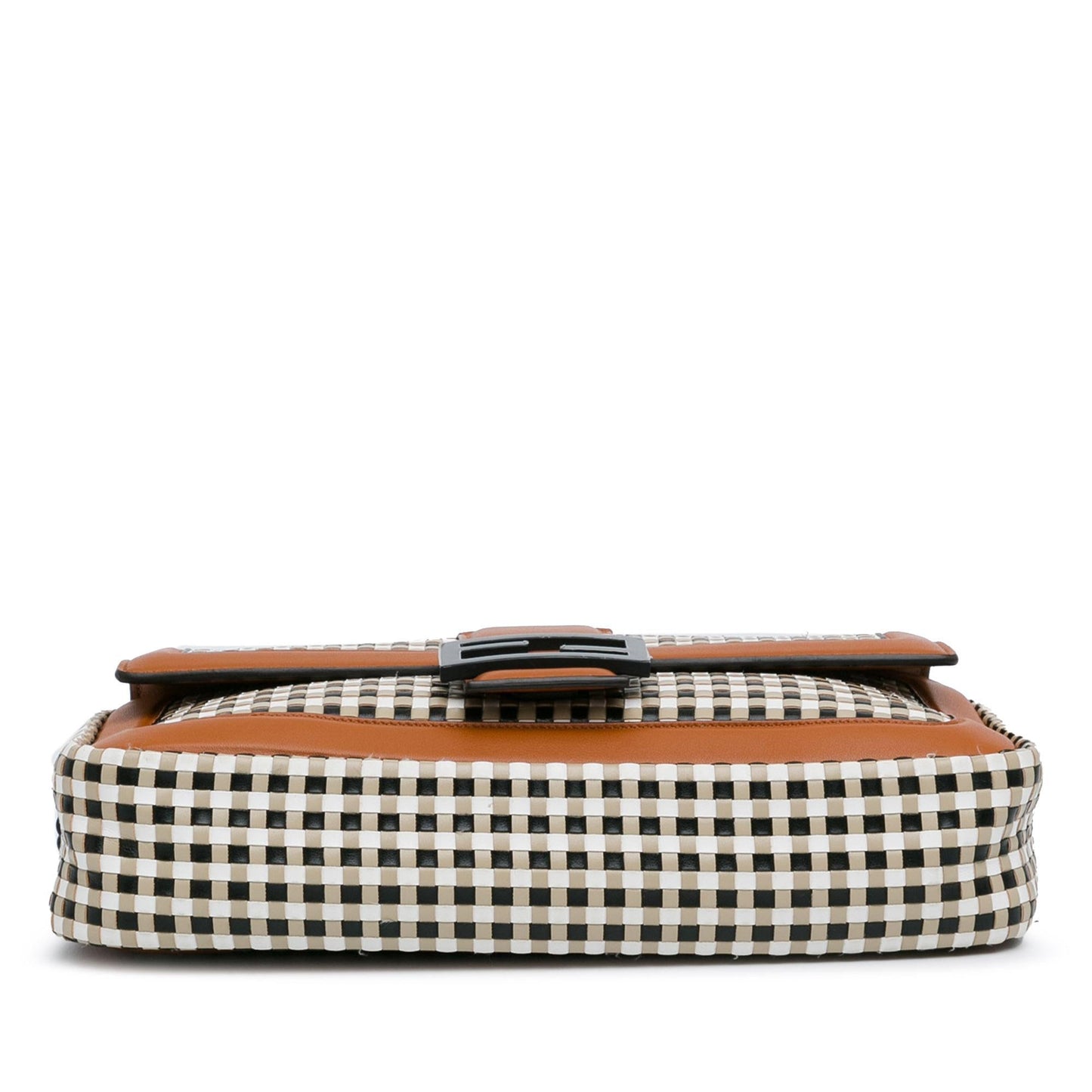 Luxury FendiWoven Leather Chain Baguette Satchel (SHG-DfXa2v)