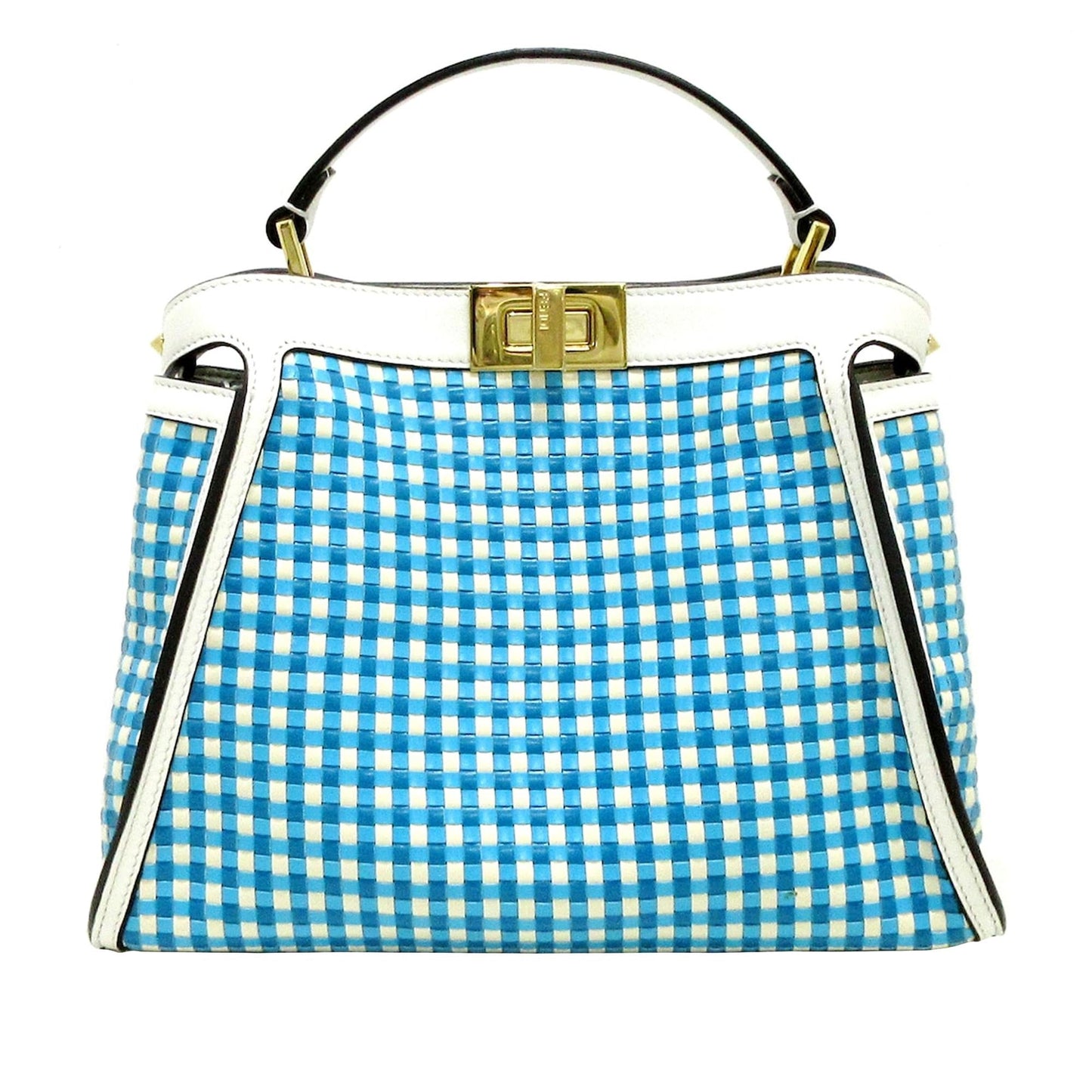 Luxury FendiWoven Peekaboo Satchel (SHG-uY7B6k)