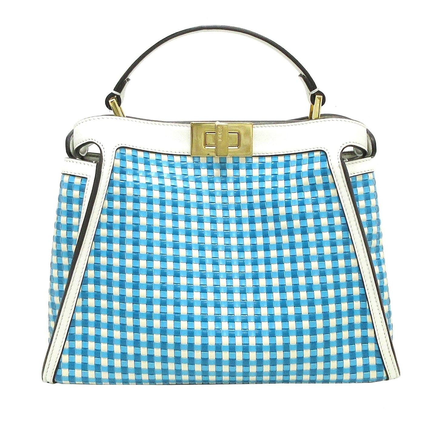 Luxury FendiWoven Peekaboo Satchel (SHG-uY7B6k)