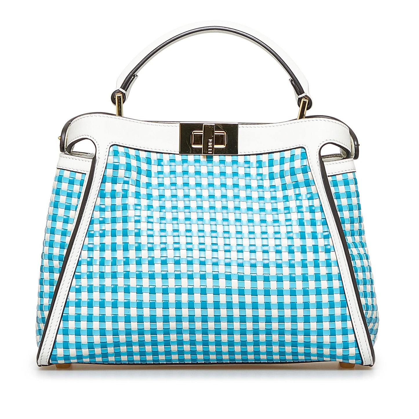 Luxury FendiWoven Peekaboo Satchel (SHG-I4IFas)