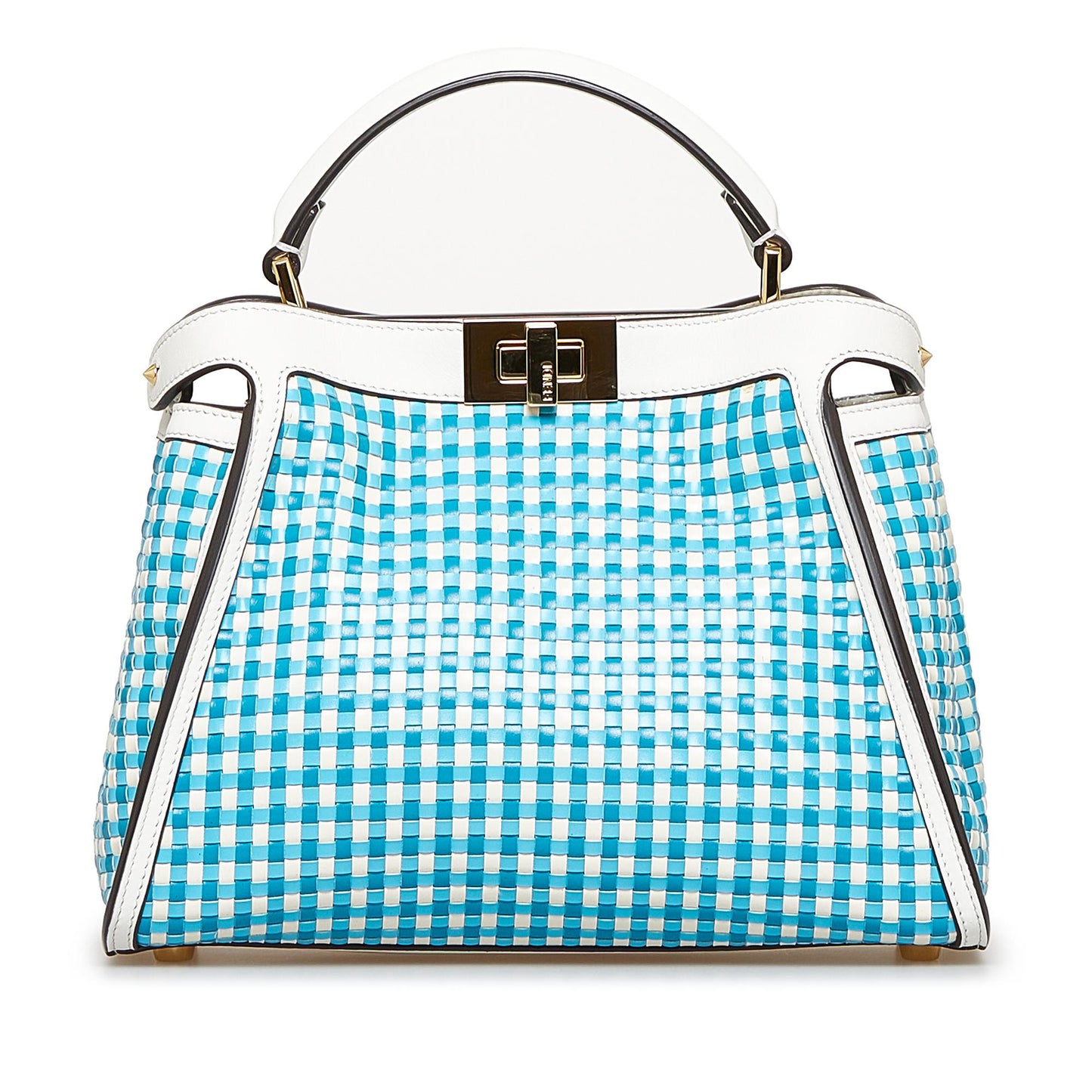 Luxury FendiWoven Peekaboo Satchel (SHG-I4IFas)