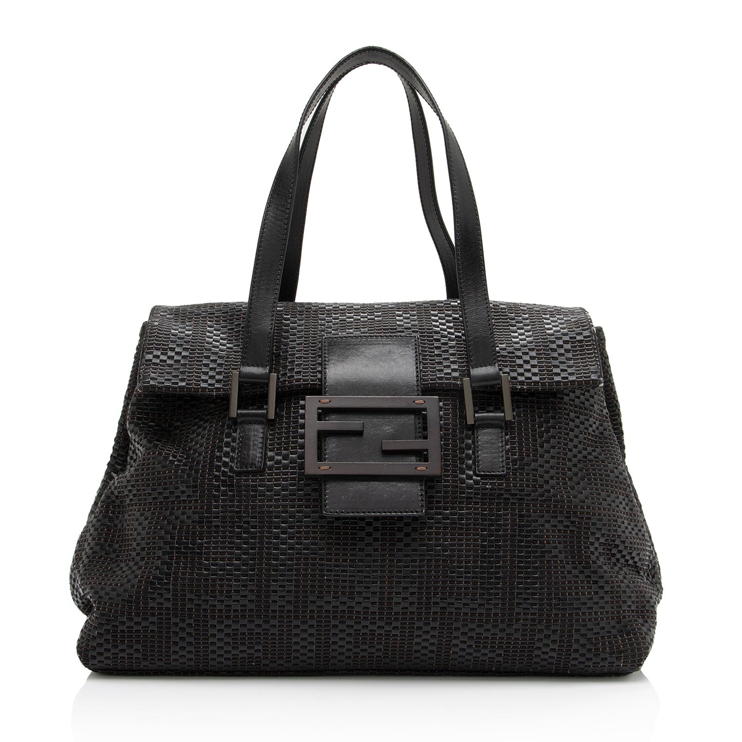 Luxury FendiWoven Zucca Leather Forever Large Shoulder Bag (SHF-QqfMFO)