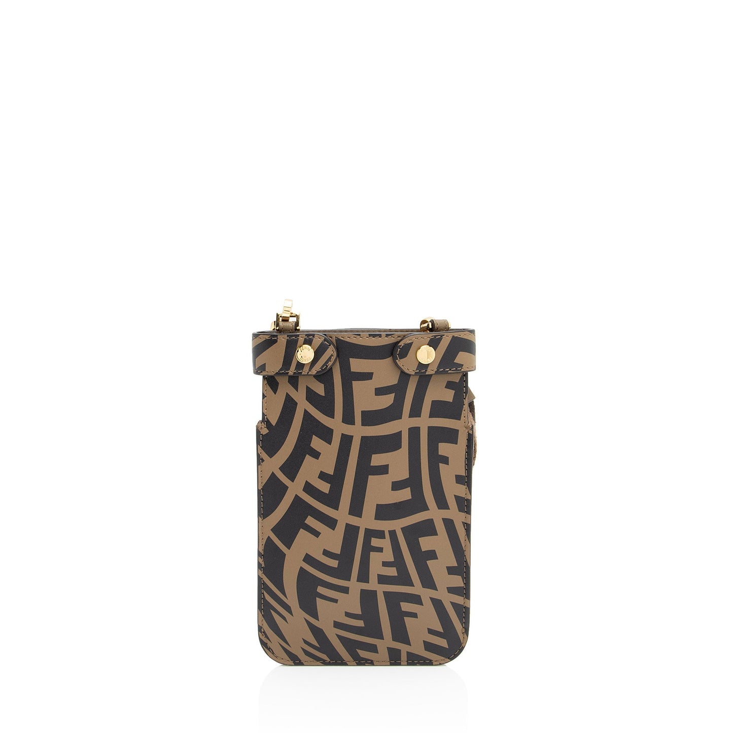 Luxury FendiX Sara Coleman Leather Vertigo Peek A Phone Pouch (SHF-eqtLTR)