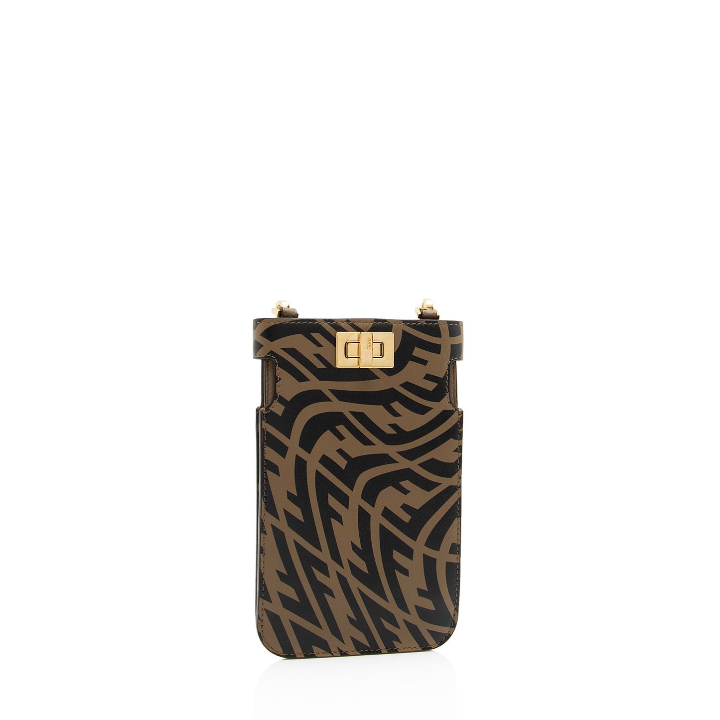 Luxury FendiX Sara Coleman Leather Vertigo Peek A Phone Pouch (SHF-eqtLTR)