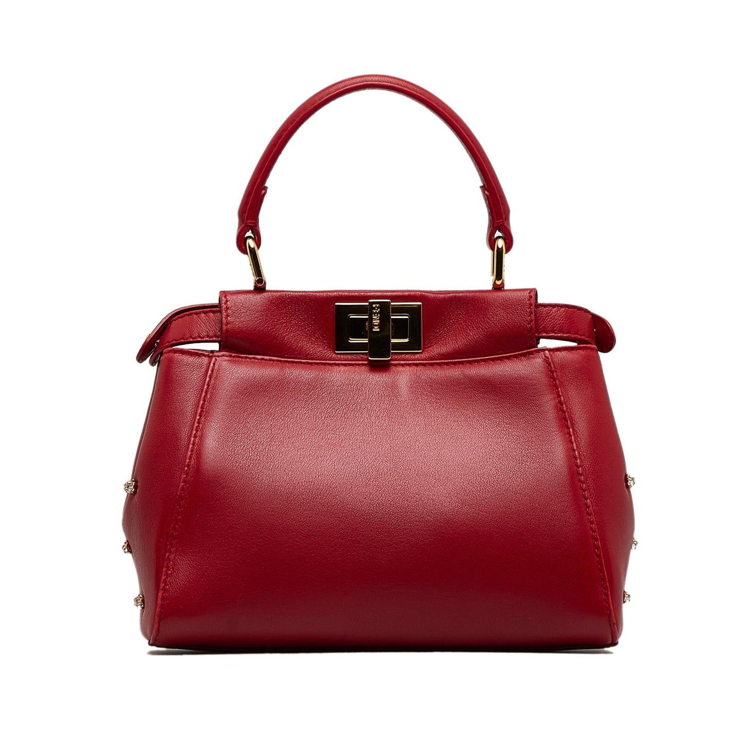 Luxury FendiXS Studded Crystal Stars Peekaboo Iconic Satchel (SHG-qwNGea)