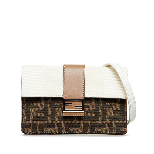 Luxury FendiZucca Baguette Crossbody (SHG-6TYnoL)