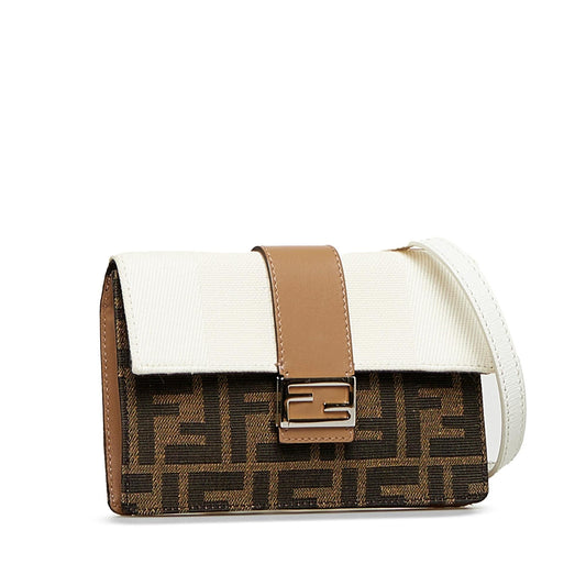 Luxury FendiZucca Baguette Crossbody (SHG-6TYnoL)