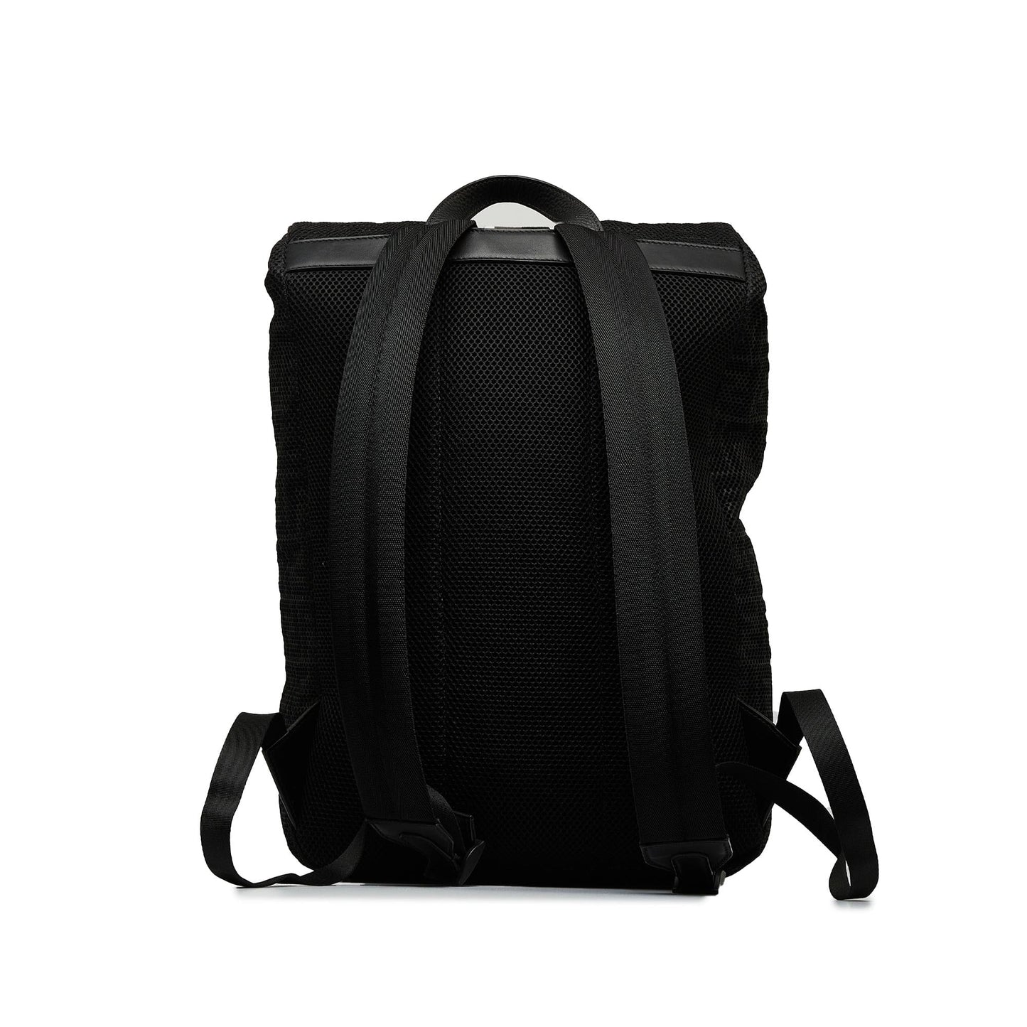 Luxury FendiZucca Buckle Flap Backpack (SHG-CXXC0L)