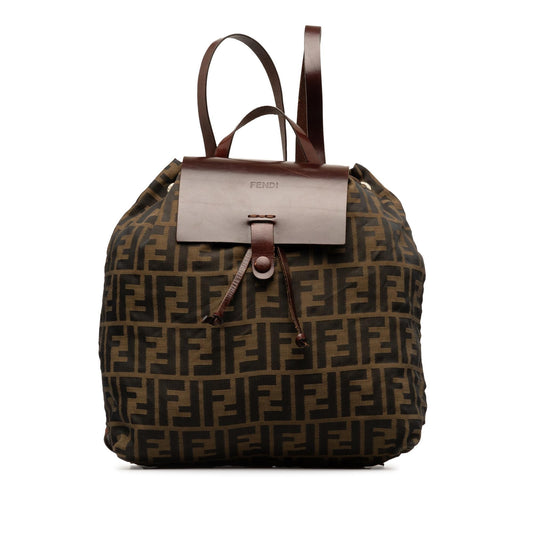Luxury FendiZucca Canvas Backpack (SHG-E7xScE)