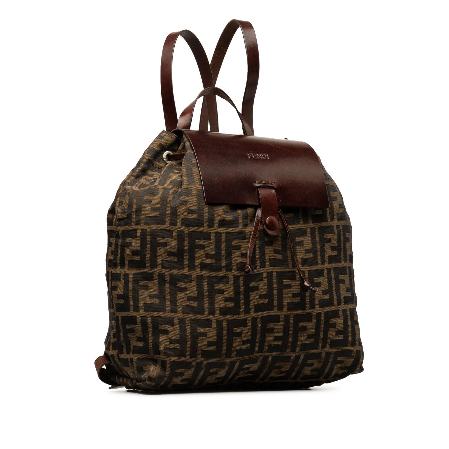 Luxury FendiZucca Canvas Backpack (SHG-E7xScE)