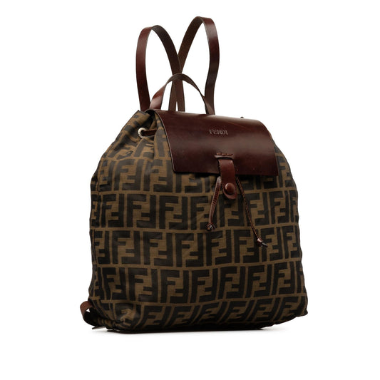 Luxury FendiZucca Canvas Backpack (SHG-E7xScE)