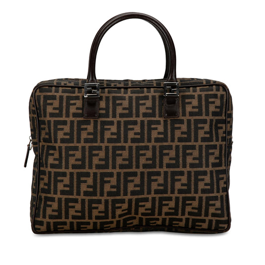 Luxury FendiZucca Canvas Business Bag (SHG-zFTp7m)