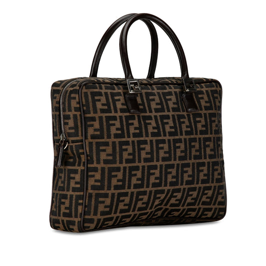 Luxury FendiZucca Canvas Business Bag (SHG-zFTp7m)