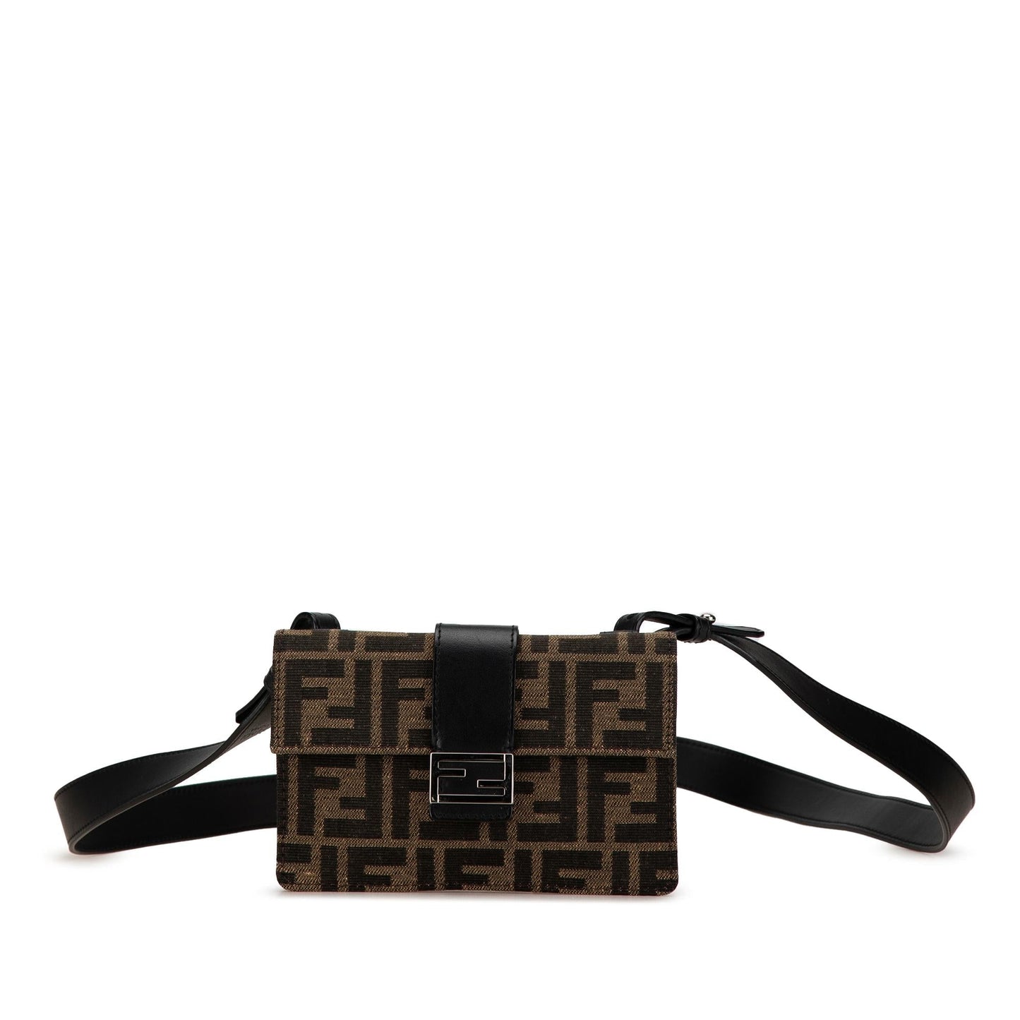 Luxury FendiZucca Canvas Convertible Belt Bag (SHG-jFWZlT)