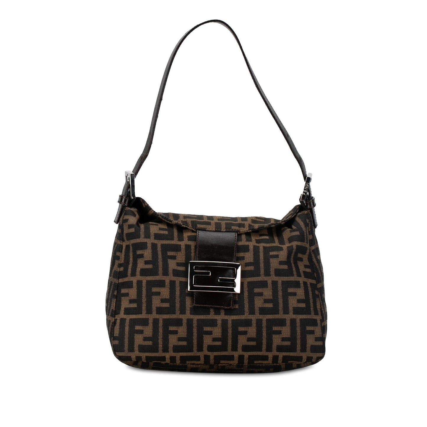 Luxury FendiZucca Canvas Double Flap Mamma (SHG-mRD6kN)