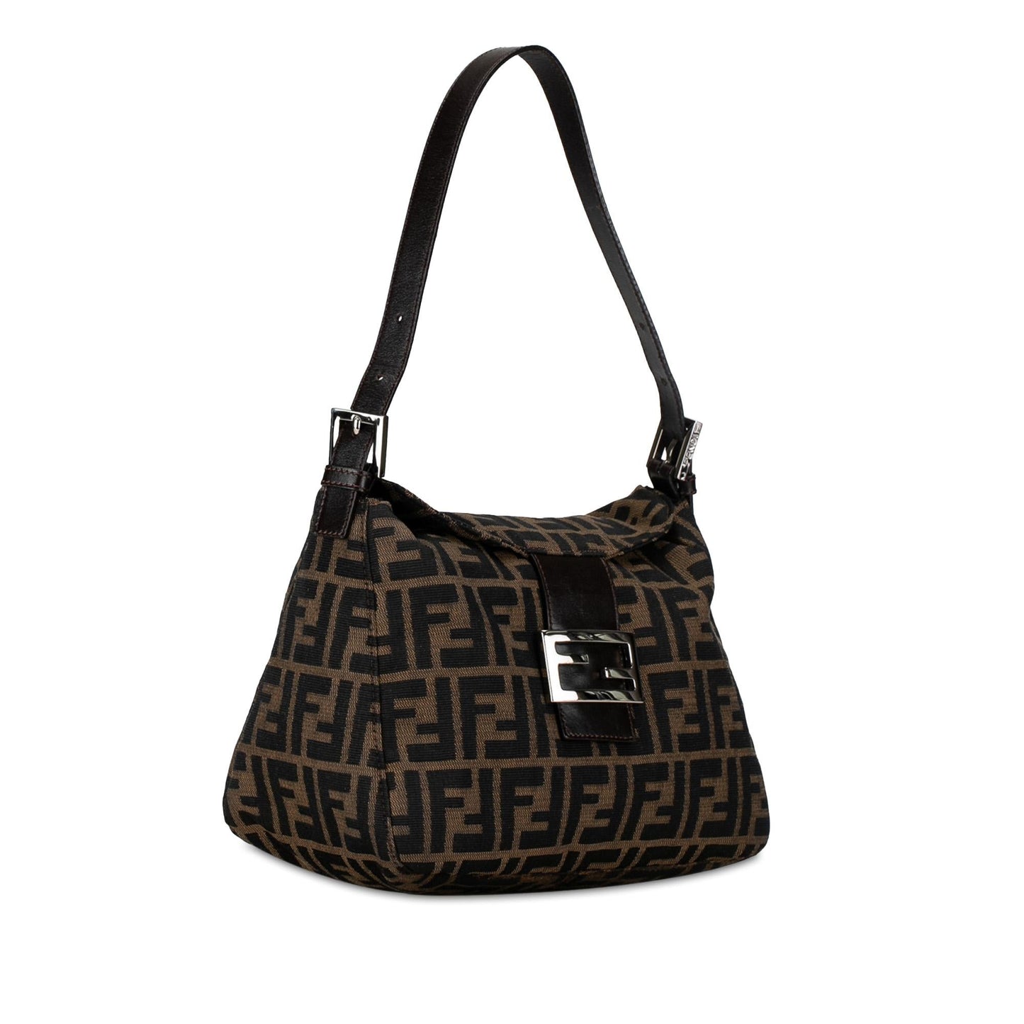 Luxury FendiZucca Canvas Double Flap Mamma (SHG-mRD6kN)