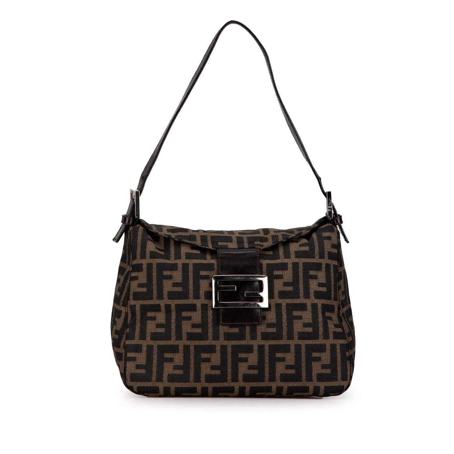 Luxury FendiZucca Canvas Double Flap Mamma (SHG-JALFTi)