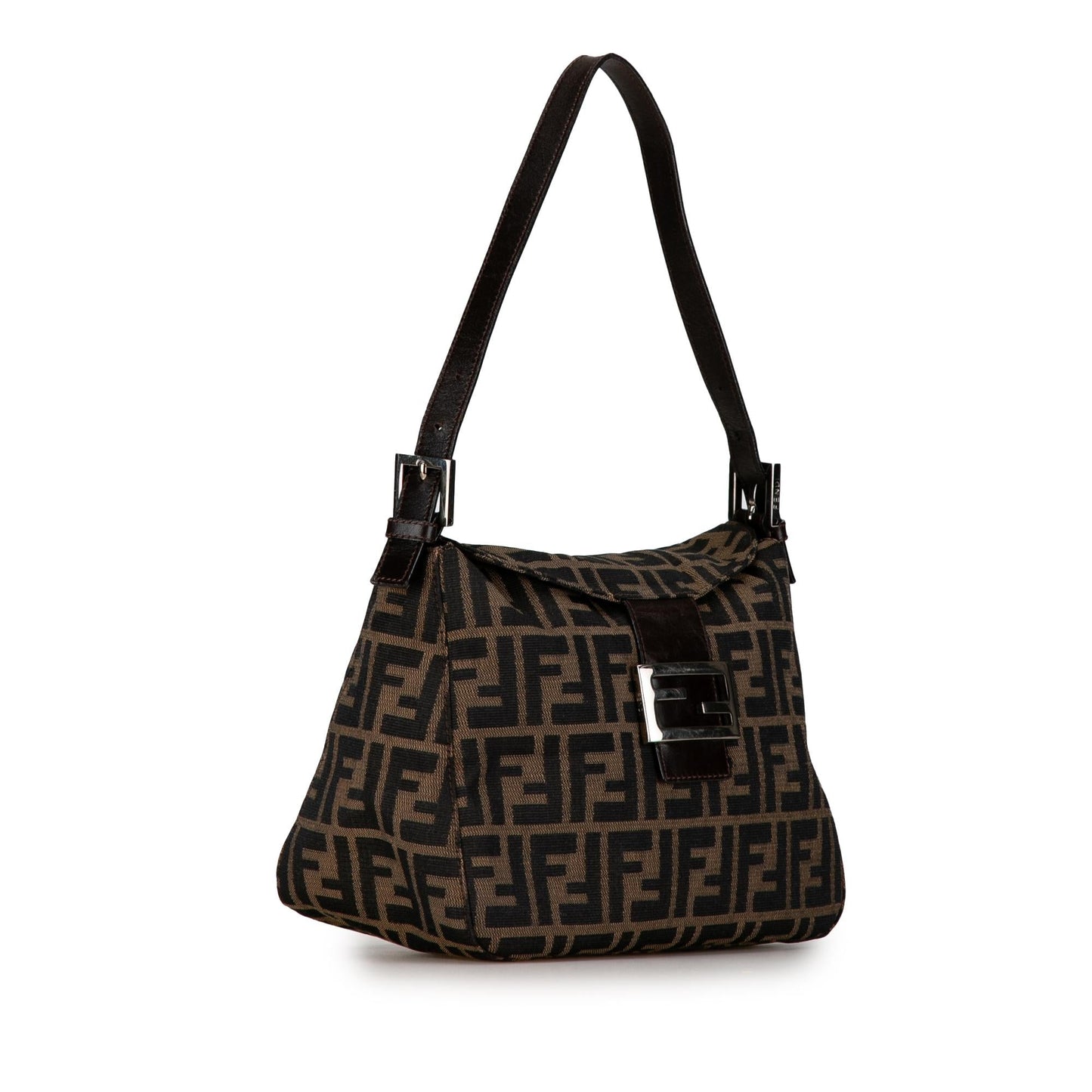 Luxury FendiZucca Canvas Double Flap Mamma (SHG-JALFTi)