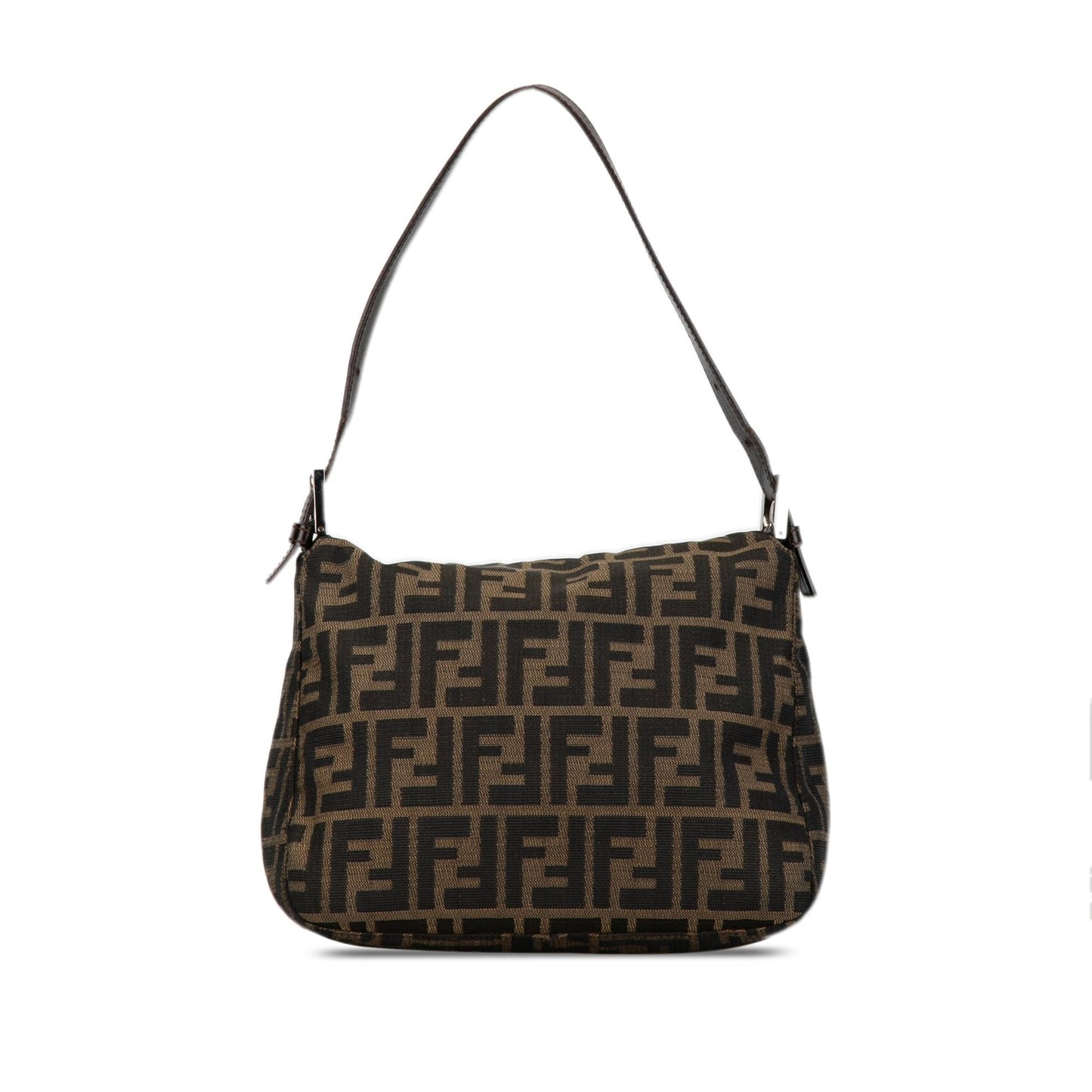 Luxury FendiZucca Canvas Double Flap Mamma (SHG-Bc9JXa)
