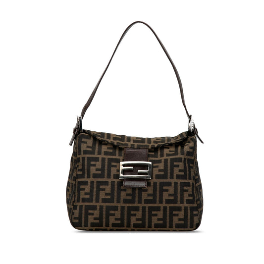 Luxury FendiZucca Canvas Double Flap Mamma (SHG-Bc9JXa)