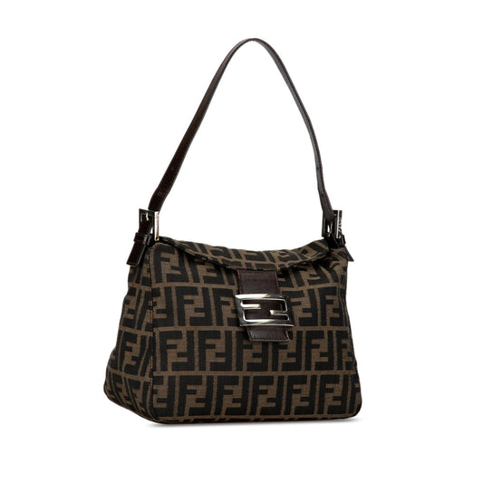 Luxury FendiZucca Canvas Double Flap Mamma (SHG-Bc9JXa)