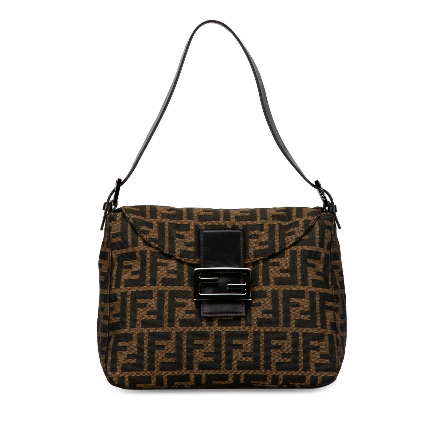 Luxury FendiZucca Canvas Double Flap Mamma (SHG-fbbxxj)