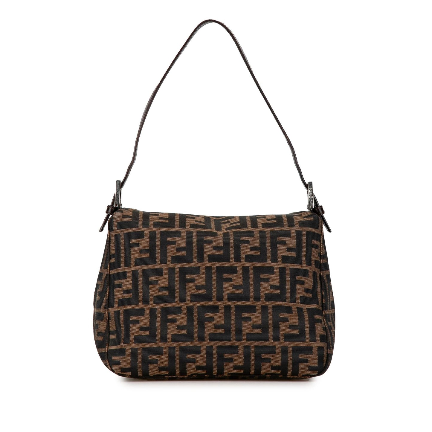 Luxury FendiZucca Canvas Double Flap Mamma (SHG-GRT0ck)