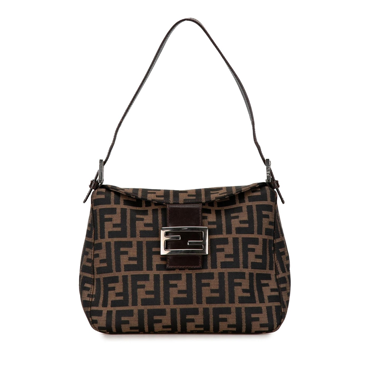 Luxury FendiZucca Canvas Double Flap Mamma (SHG-GRT0ck)