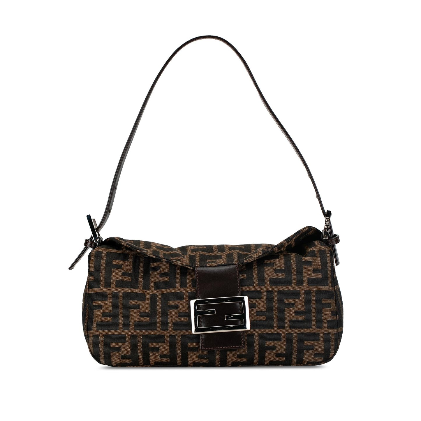 Luxury FendiZucca Canvas Double Flap Shoulder Bag (SHG-k4mhEM)