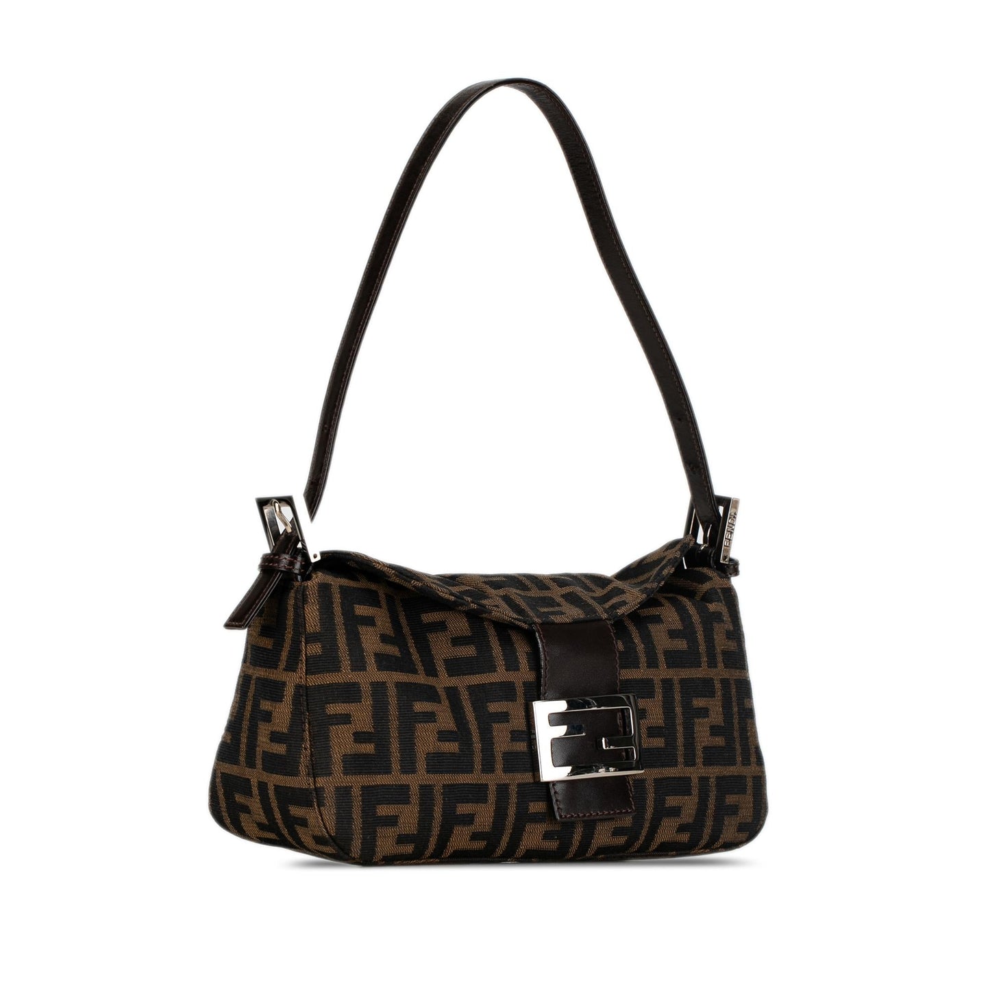 Luxury FendiZucca Canvas Double Flap Shoulder Bag (SHG-k4mhEM)