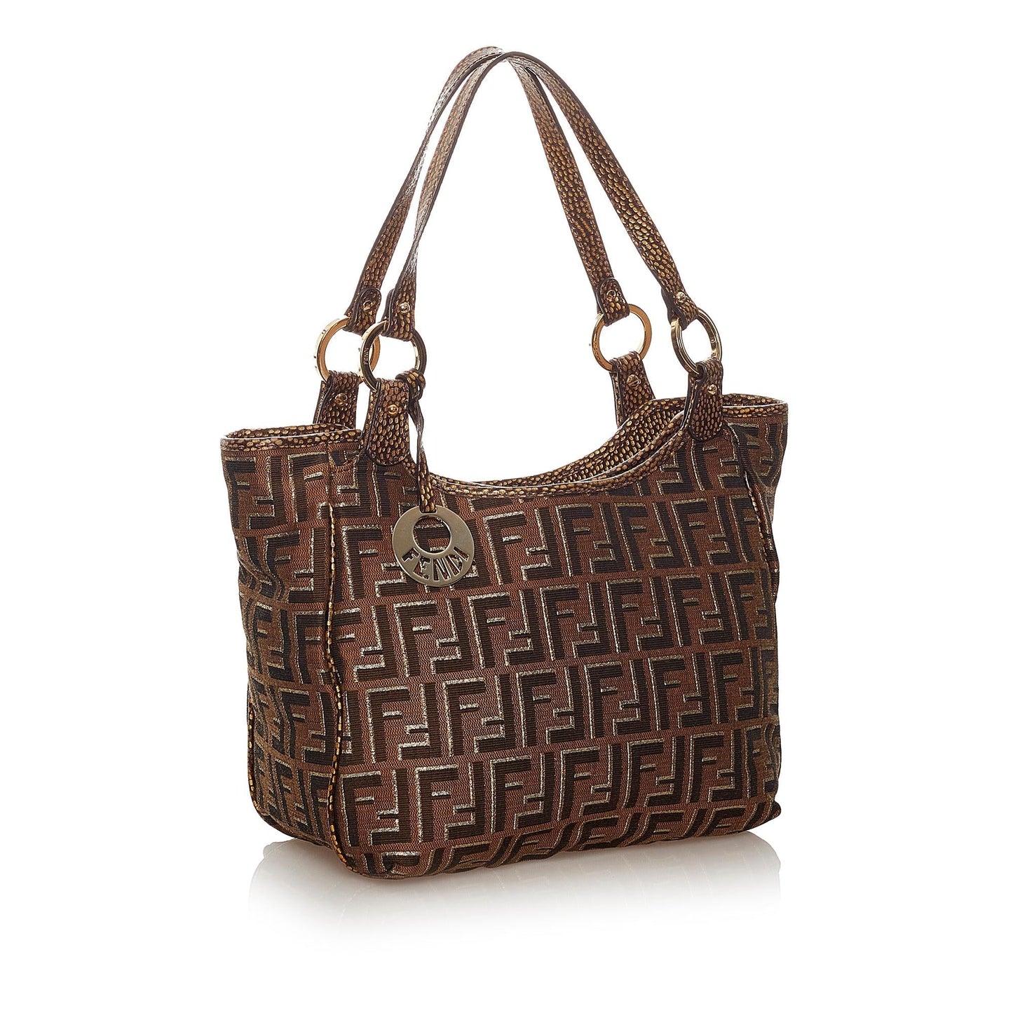 Luxury FendiZucca Canvas Handbag (SHG-27465)