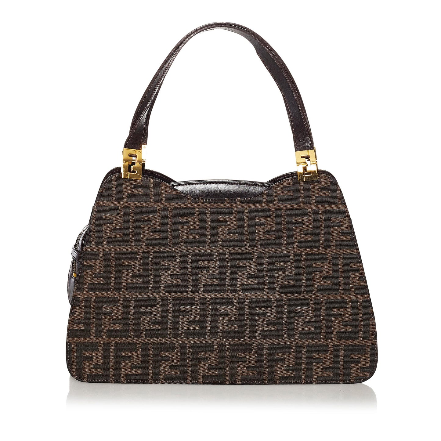 Luxury FendiZucca Canvas Handbag (SHG-34090)