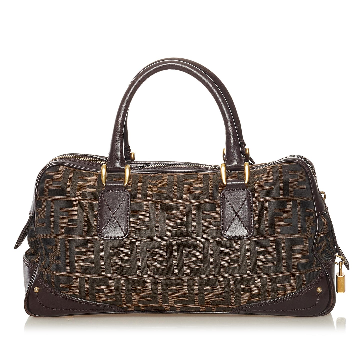 Luxury FendiZucca Canvas Handbag (SHG-34303)