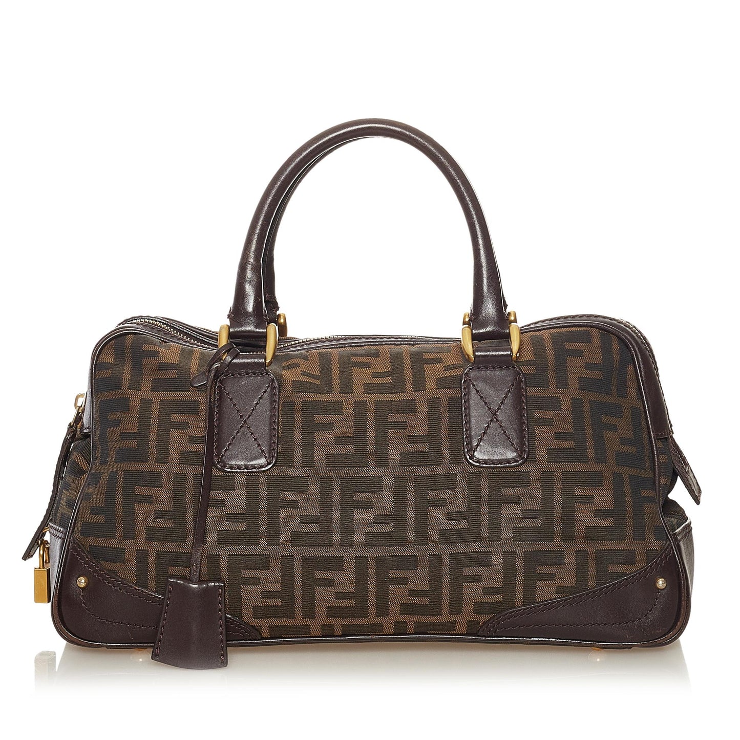 Luxury FendiZucca Canvas Handbag (SHG-34303)