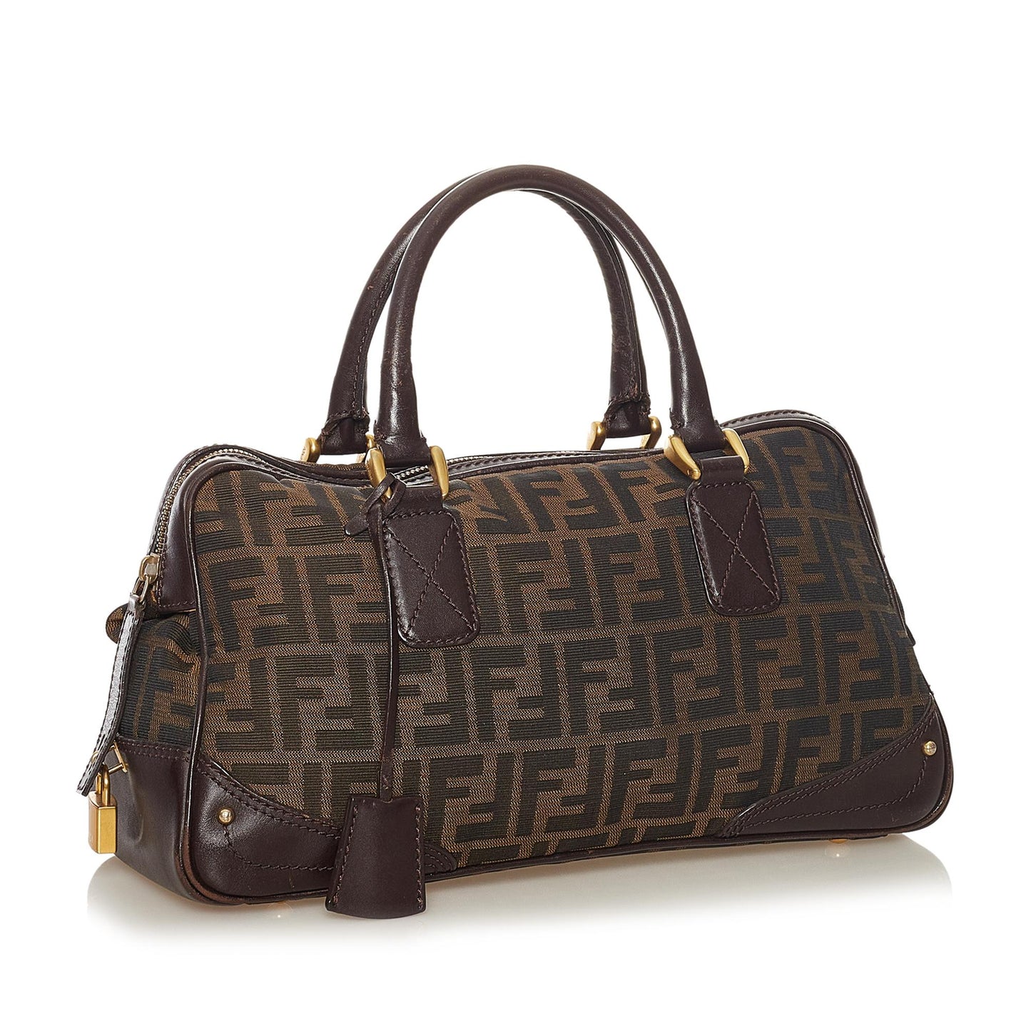 Luxury FendiZucca Canvas Handbag (SHG-34303)