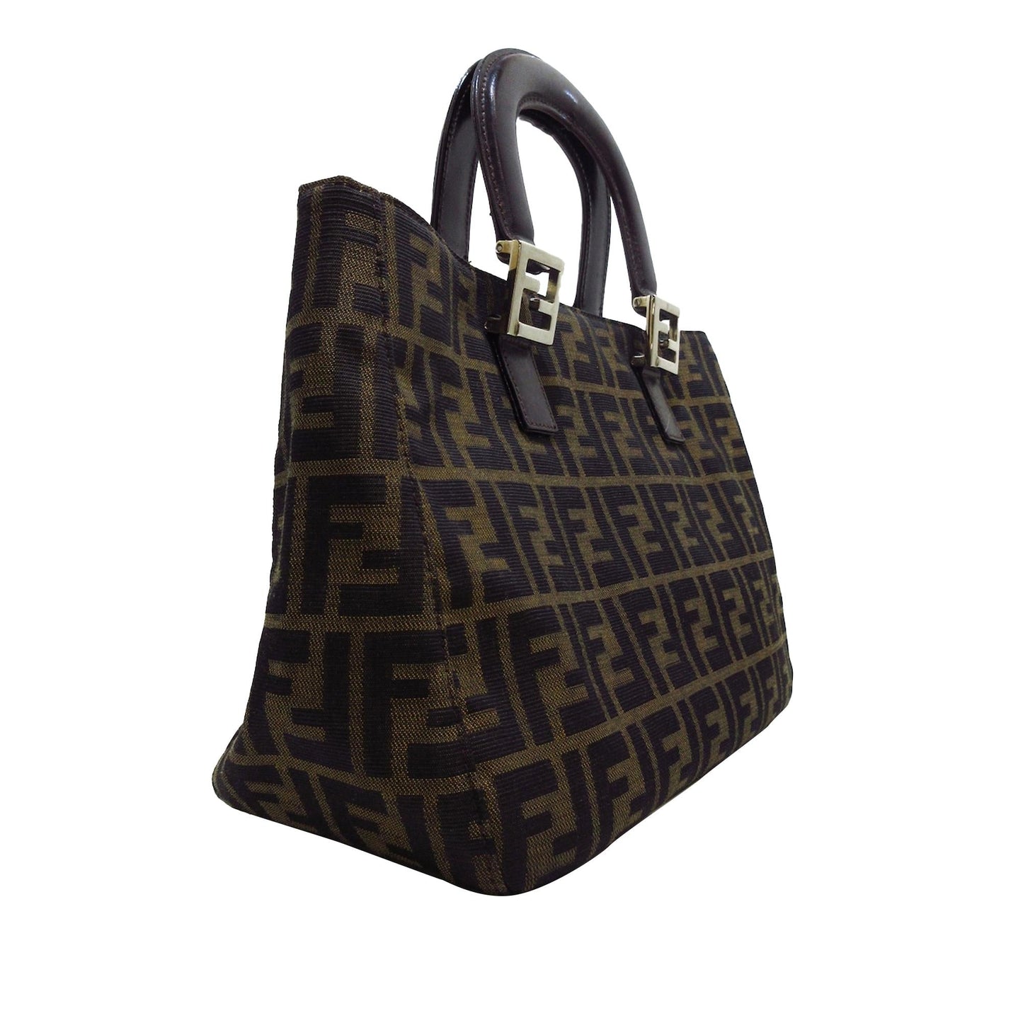 Luxury FendiZucca Canvas Handbag (SHG-dTO6G7)