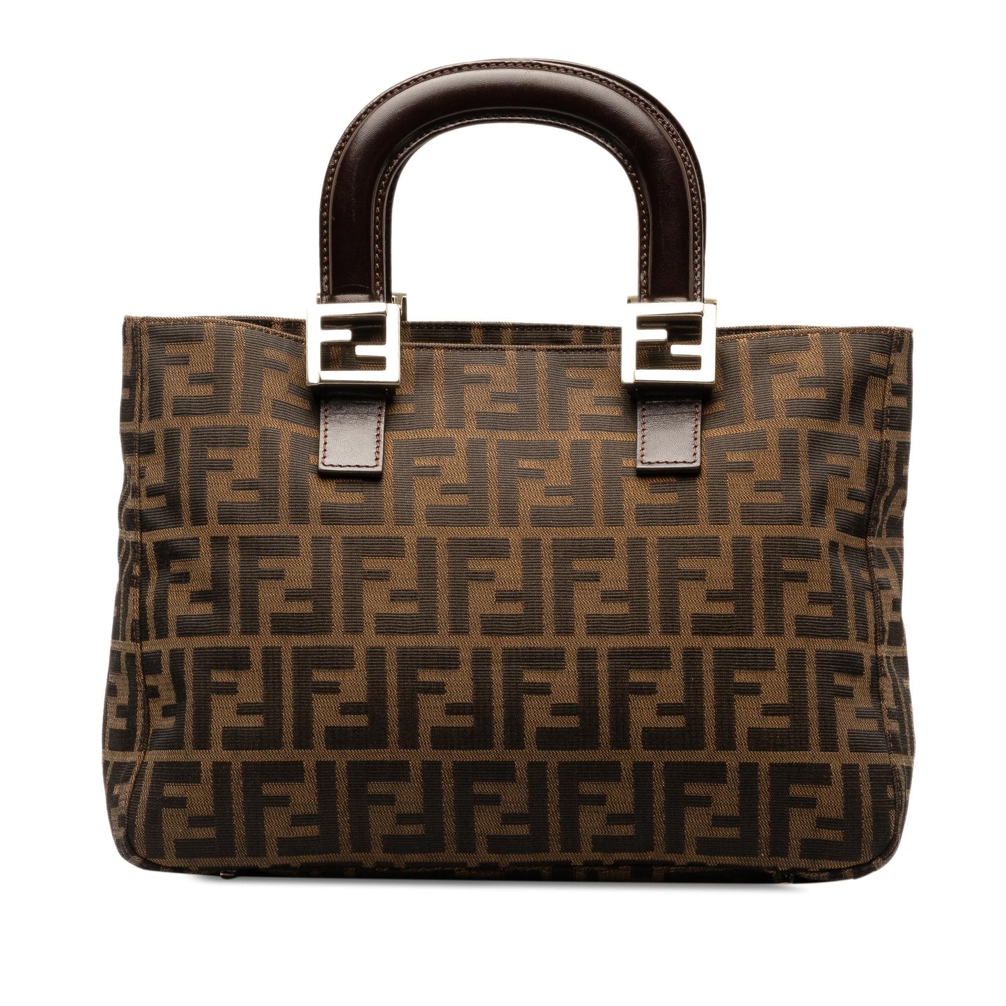 Luxury FendiZucca Canvas Handle Tote (SHG-yHeh88)