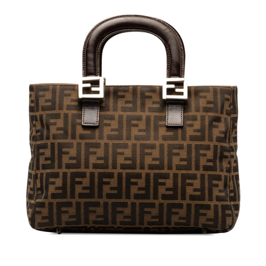 Luxury FendiZucca Canvas Handle Tote (SHG-yHeh88)