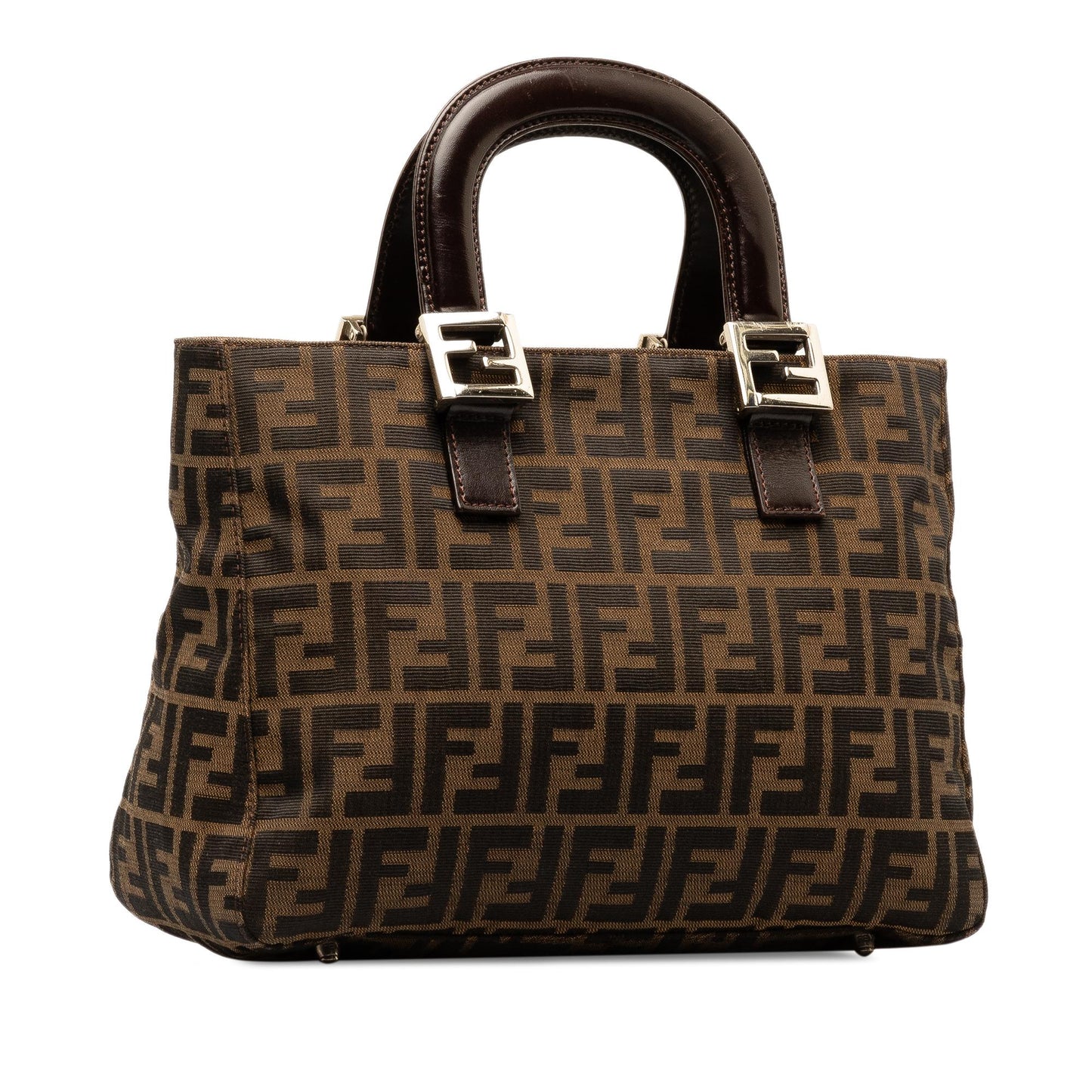 Luxury FendiZucca Canvas Handle Tote (SHG-yHeh88)