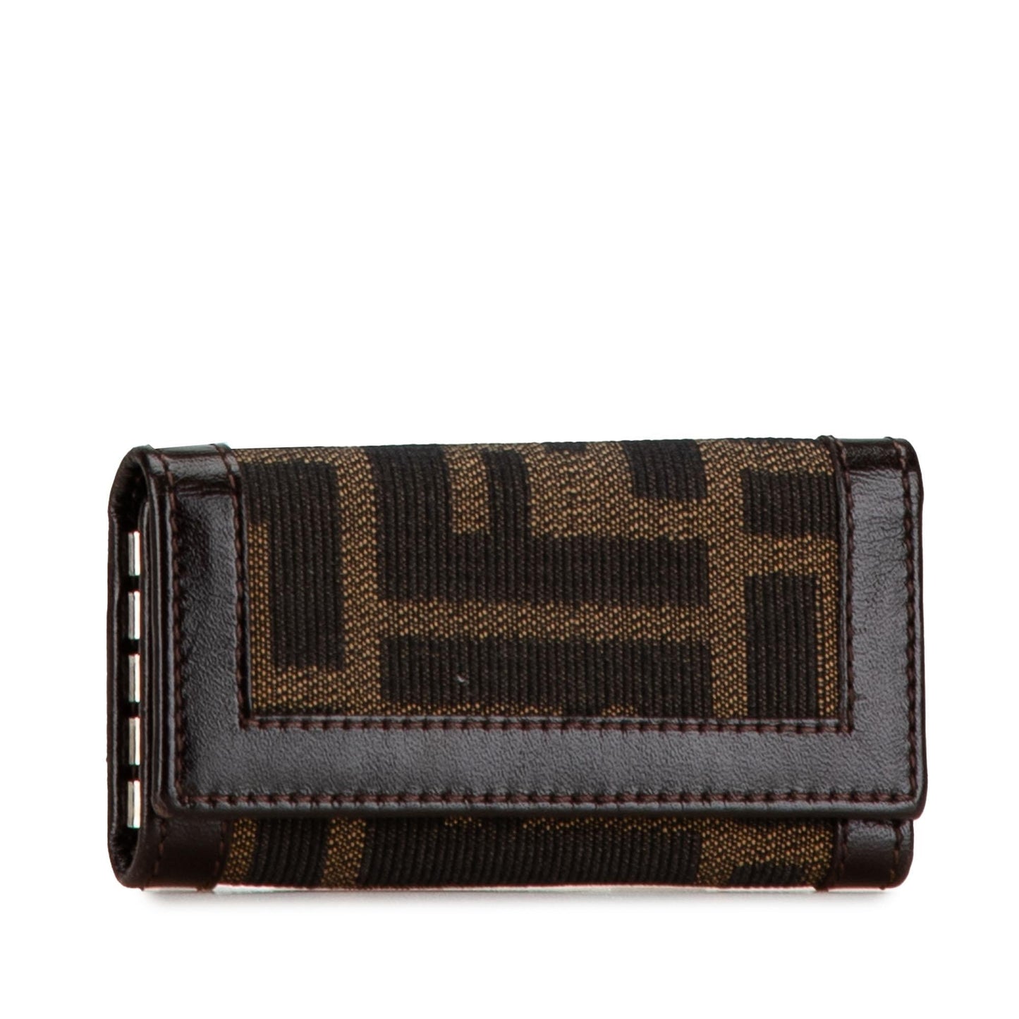 Luxury FendiZucca Canvas Key Holder (SHG-AvOj6a)
