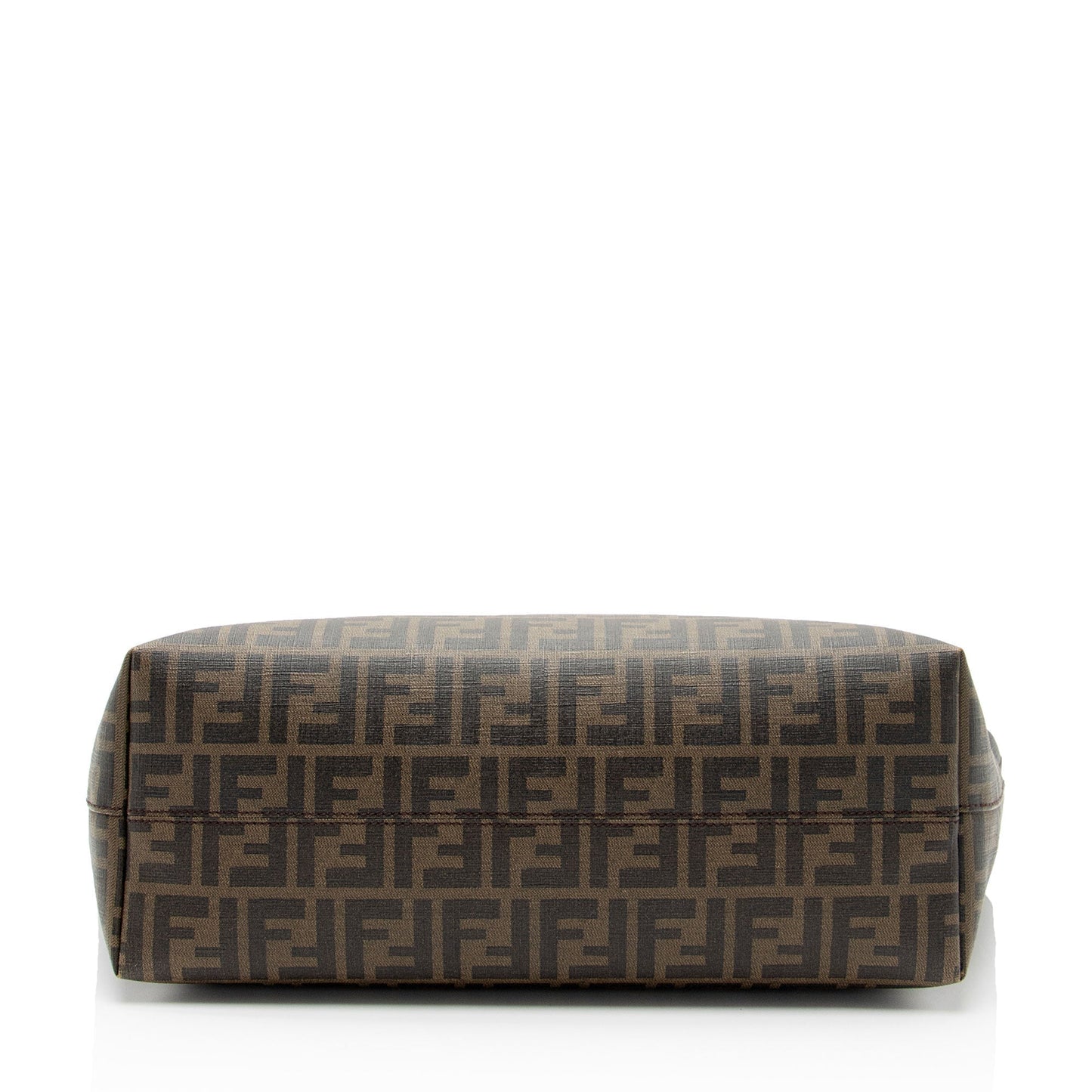 Luxury FendiZucca Canvas Logo Medium Roll Tote (SHF-U2XZrj)