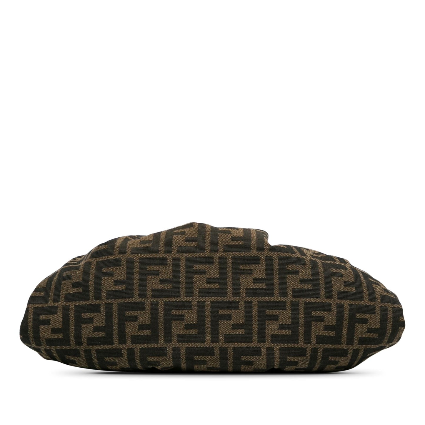 Luxury FendiZucca Canvas Shell Clutch (SHG-8ur43S)