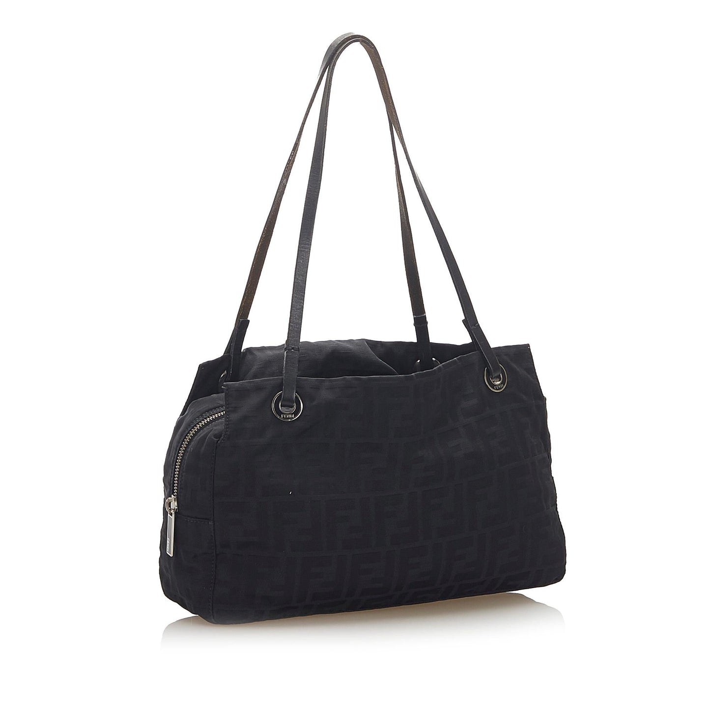 Luxury FendiZucca Canvas Shoulder Bag (SHG-22302)