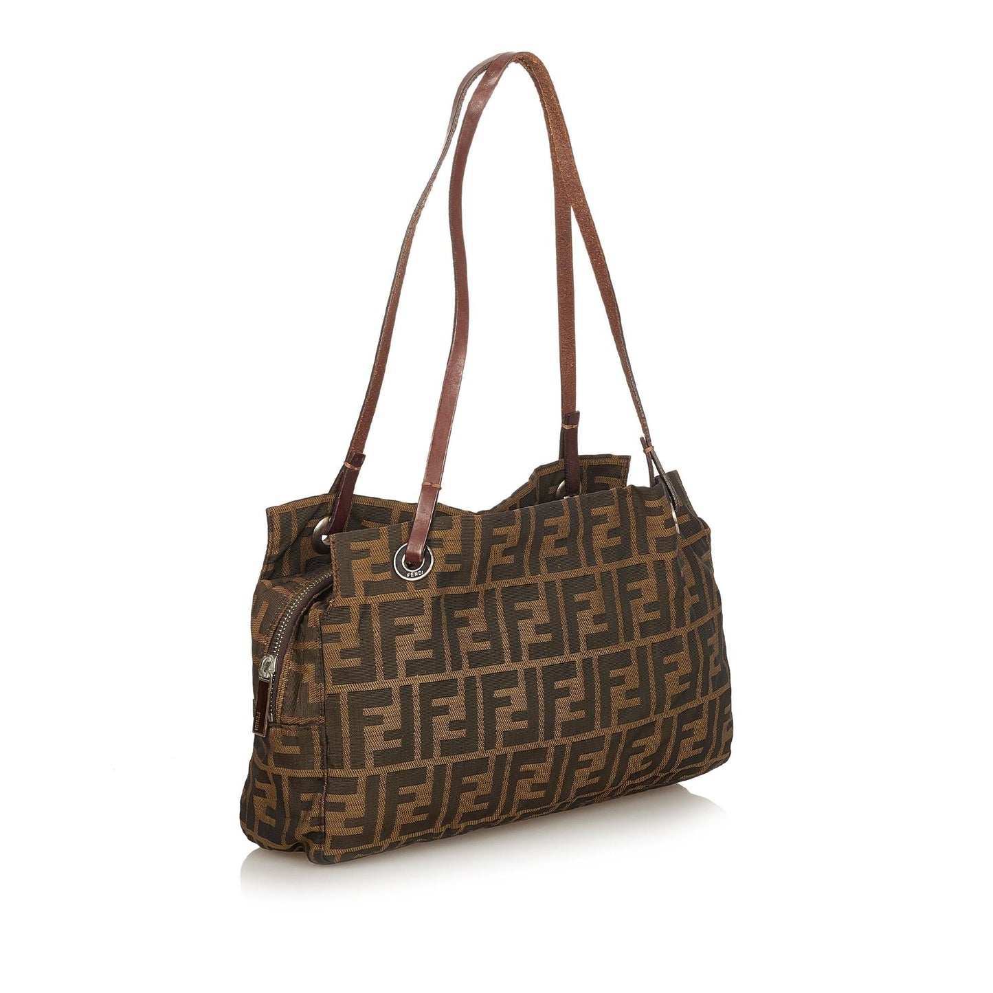 Luxury FendiZucca Canvas Shoulder Bag (SHG-26289)
