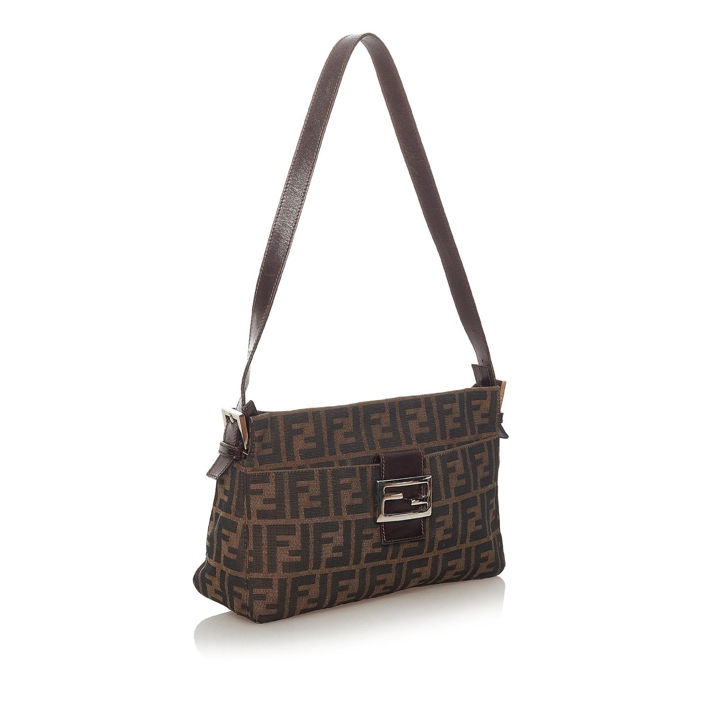 Luxury FendiZucca Canvas Shoulder Bag (SHG-27396)