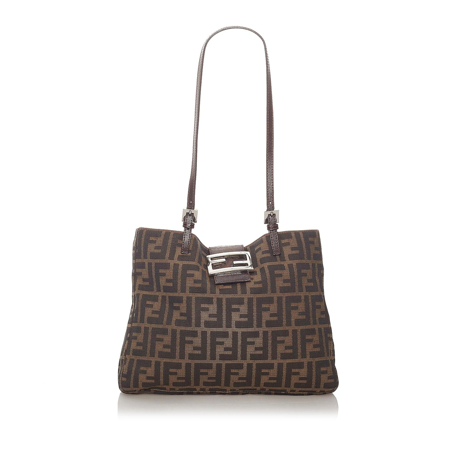 Luxury FendiZucca Canvas Shoulder Bag (SHG-28055)